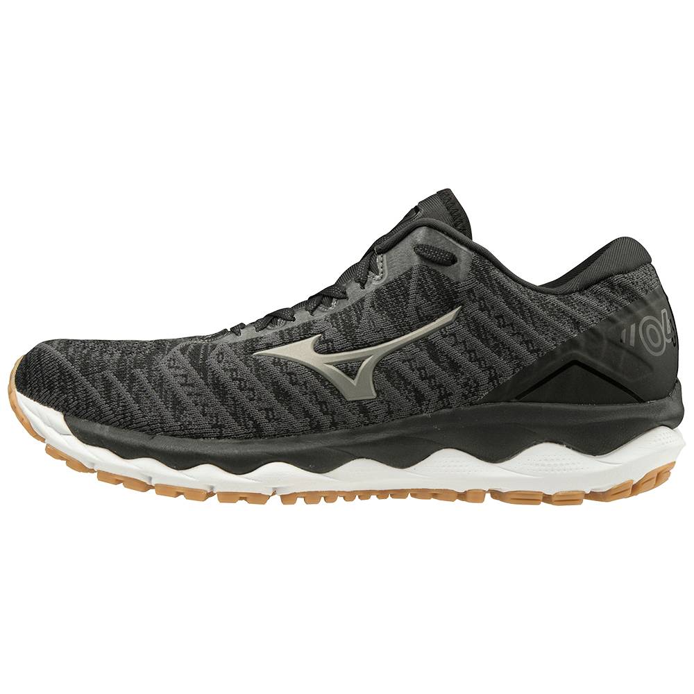 Panske Bezecke Topanky Mizuno Wave Sky 4 WAVEKNIT™ 2E (Wide) Tmavo Siva Vypredaj ORQN91642